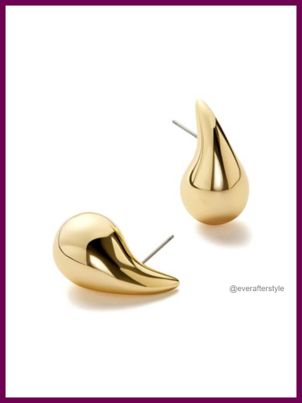 14K Gold Plated Teardrop Earrings Hypoallergenic Water-Resistant Tarnish-Free